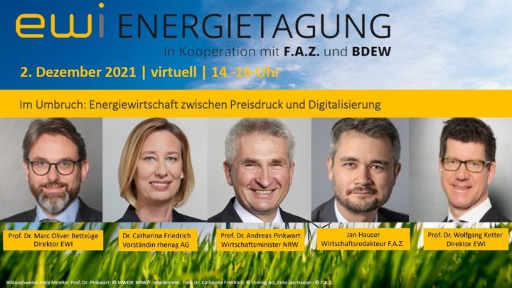 EWI-Energietagung: Energiepreise und Digitalisierung