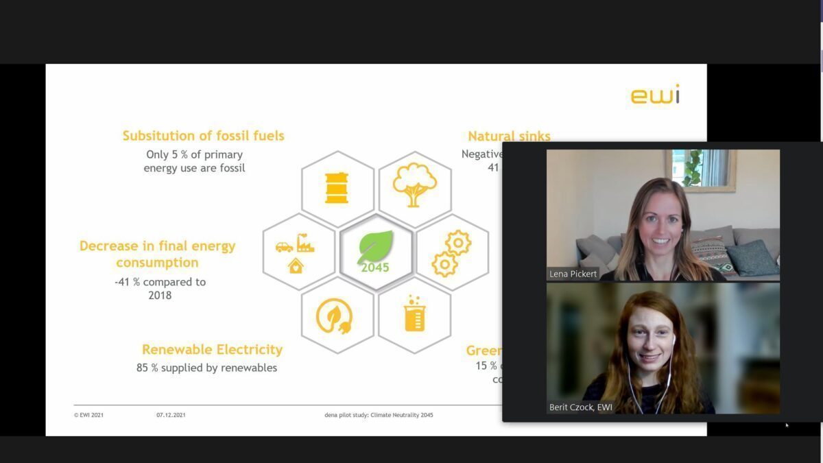 “Electricity and hydrogen replace fossil end energy sources”