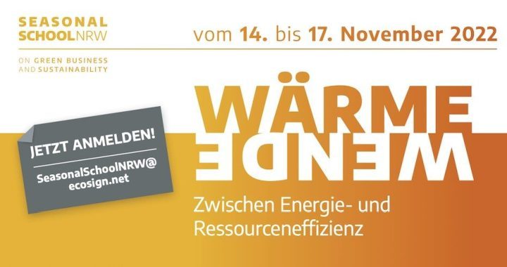 Seasonal School NRW on Green Business and Sustainability 2022